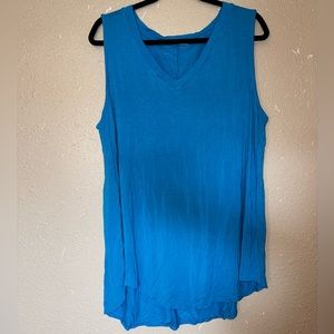 Casual Super Soft Blue Tank